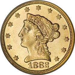 1882 $2 1/2 MS63 PCGS