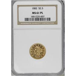 1882 $2 1/2 MS61 Prooflike NGC