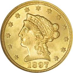 1897 $2 1/2 MS65 NGC
