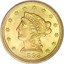 1898 $2 1/2 MS66 PCGS
