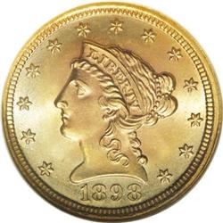 1898 $2 1/2 MS67 NGC