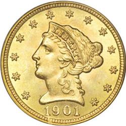 1901 $2 1/2 MS65 PCGS