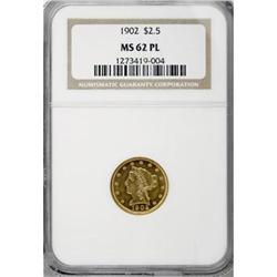 1902 $2 1/2 MS62 Prooflike NGC
