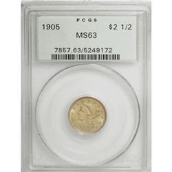1905 $2 1/2 MS63 PCGS