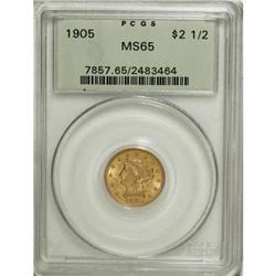 1905 $2 1/2 MS65 PCGS