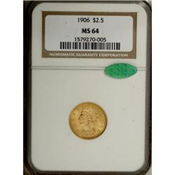 1906 $2 1/2 MS64 NGC
