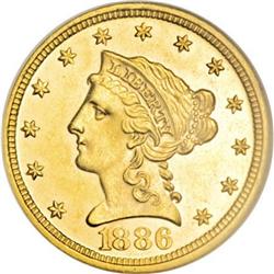 1886 $2 1/2 PR62 Cameo NGC