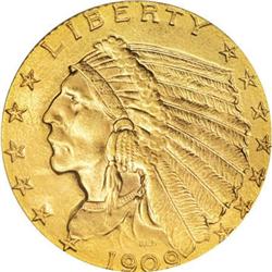 1909 $2 1/2 MS64 PCGS