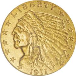 1911-D $2 1/2 AU58 NGC