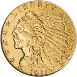 1911-D $2 1/2 MS60 Details ANACS