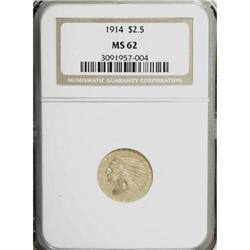 1914 $2 1/2 MS62 NGC