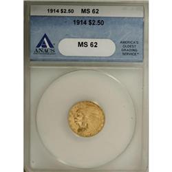 1914 $2 1/2 MS62 ANACS