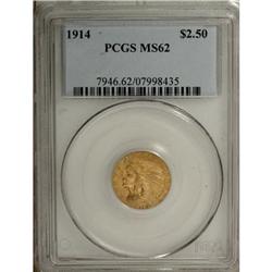 1914 $2 1/2 MS62 PCGS
