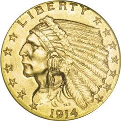 1914 $2 1/2 MS63 NGC