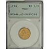 Image 3 : 1914 $2 1/2 MS63 PCGS