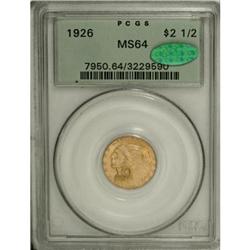 1926 $2 1/2 MS64 PCGS