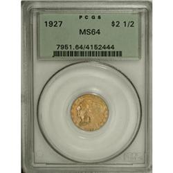 1927 $2 1/2 MS64 PCGS