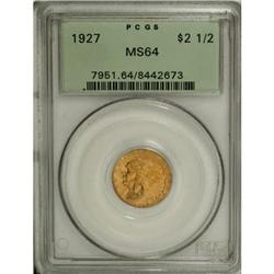 1927 $2 1/2 MS64 PCGS