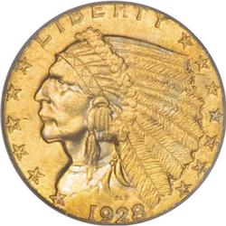 1928 $2 1/2 MS65 PCGS