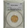 Image 3 : 1854 $3 MS64 PCGS