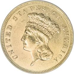1858 $3 AU Details NCS