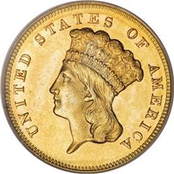 1861 $3 MS63 PCGS