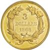 Image 2 : 1868 $3 AU55 PCGS