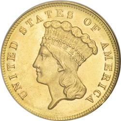 1868 $3 MS63 PCGS
