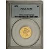Image 3 : 1871 $3 AU55 PCGS