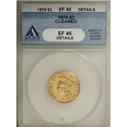 1878 $3 XF45 ANACS