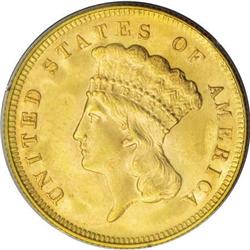 1878 $3 MS64 PCGS