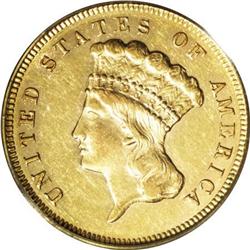 1881 $3 AU58 PCGS