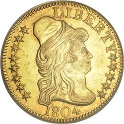 1804 $5 Small 8--Cleaned--ANACS. AU58 Details