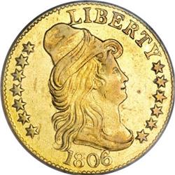 1806 $5 Round Top 6, 7x6 Stars XF40 PCGS