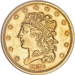 1838 $5 AU55 NGC