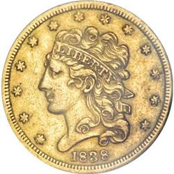1838 $5 AU55 NGC