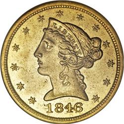 1846-O $5 MS60 Details ANACS