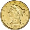 Image 1 : 1848-C $5 AU50 PCGS