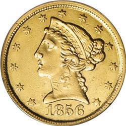 1856-C $5--Improperly Cleaned--NCS. AU Details