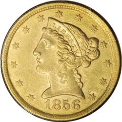 1856-C $5 AU50 PCGS