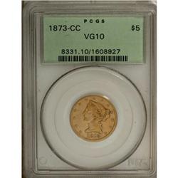 1873-CC $5 VG10 PCGS