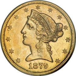 1879-CC $5 AU50 PCGS
