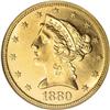 Image 1 : 1880 $5 MS64 NGC