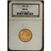 Image 3 : 1901 $5 MS66 NGC