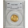 Image 1 : 1907 $5 MS64 PCGS