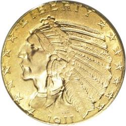 1911 $5 MS64 PCGS