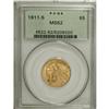1911-S $5 MS62 PCGS