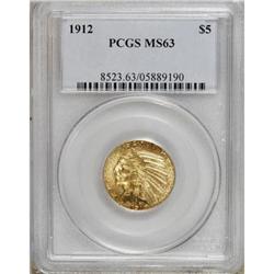 1912 $5 MS63 PCGS