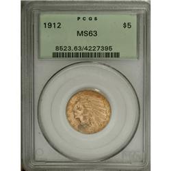 1912 $5 MS63 PCGS