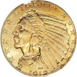 1912 $5 MS64 PCGS